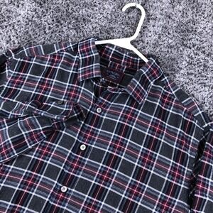 UNTUCKit Shirt Mens Large Gray Plaid Long Sleeve Flannel Button Up Casual